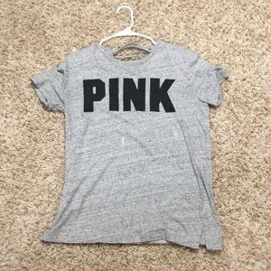Pink grey shirt